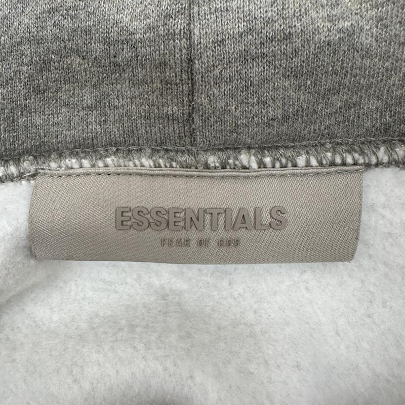エッセンシャルズ ESSENTIALS パーカー 長袖 FEAR OF GOD バック ロゴ スウェット パーカー M 灰 / グレー / gray メンズ USED 古着 中古 50165423