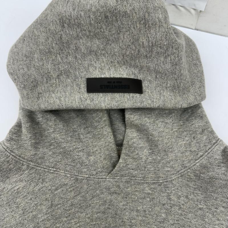 エッセンシャルズ ESSENTIALS パーカー 長袖 FEAR OF GOD バック ロゴ スウェット パーカー M 灰 / グレー / gray メンズ USED 古着 中古 50165423