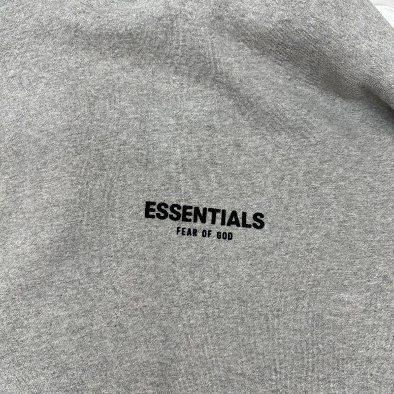 エッセンシャルズ ESSENTIALS パーカー 長袖 FEAR OF GOD バック ロゴ スウェット パーカー M 灰 / グレー / gray メンズ USED 古着 中古 50165423