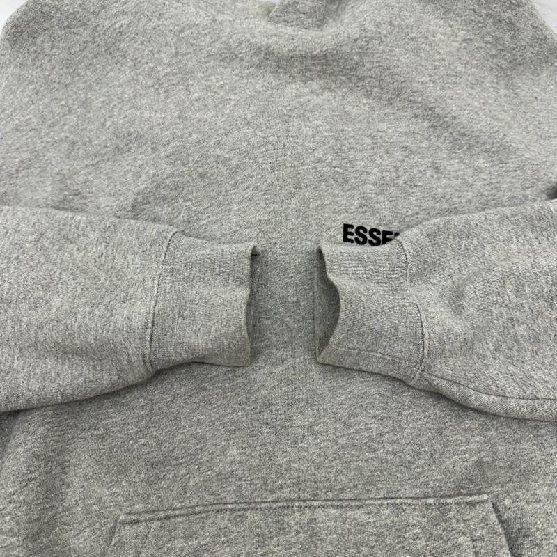 エッセンシャルズ ESSENTIALS パーカー 長袖 FEAR OF GOD バック ロゴ スウェット パーカー M 灰 / グレー / gray メンズ USED 古着 中古 50165423