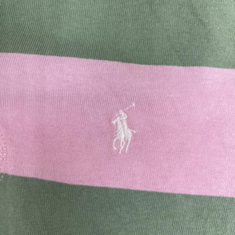 ポロラルフローレン POLO RALPH LAUREN ポロシャツ 長袖 CLASSIC FIT ラガーシャツ アイコニック ラグビー 長袖 ポロシャツ S 桃 / ピンク / pink メンズ USED 古着 中古 50165426
