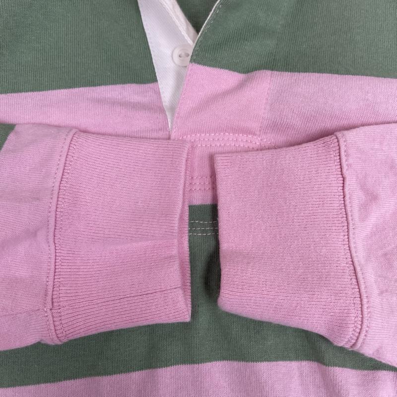 ポロラルフローレン POLO RALPH LAUREN ポロシャツ 長袖 CLASSIC FIT ラガーシャツ アイコニック ラグビー 長袖 ポロシャツ S 桃 / ピンク / pink メンズ USED 古着 中古 50165426