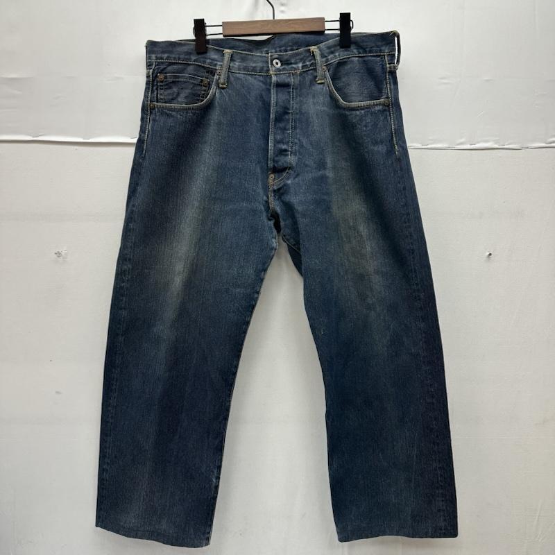 エヴィス EVISU パンツ デニム、ジーンズ W38 EVISU PARIS カモメ 刺繍 ボタンフライ デニム パンツ 0001 38インチ インディゴ / インディゴ / Indigo メンズ USED 古着 中古 50165428