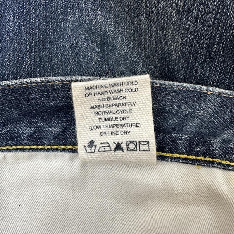 エヴィス EVISU パンツ デニム、ジーンズ W38 EVISU PARIS カモメ 刺繍 ボタンフライ デニム パンツ 0001 38インチ インディゴ / インディゴ / Indigo メンズ USED 古着 中古 50165428