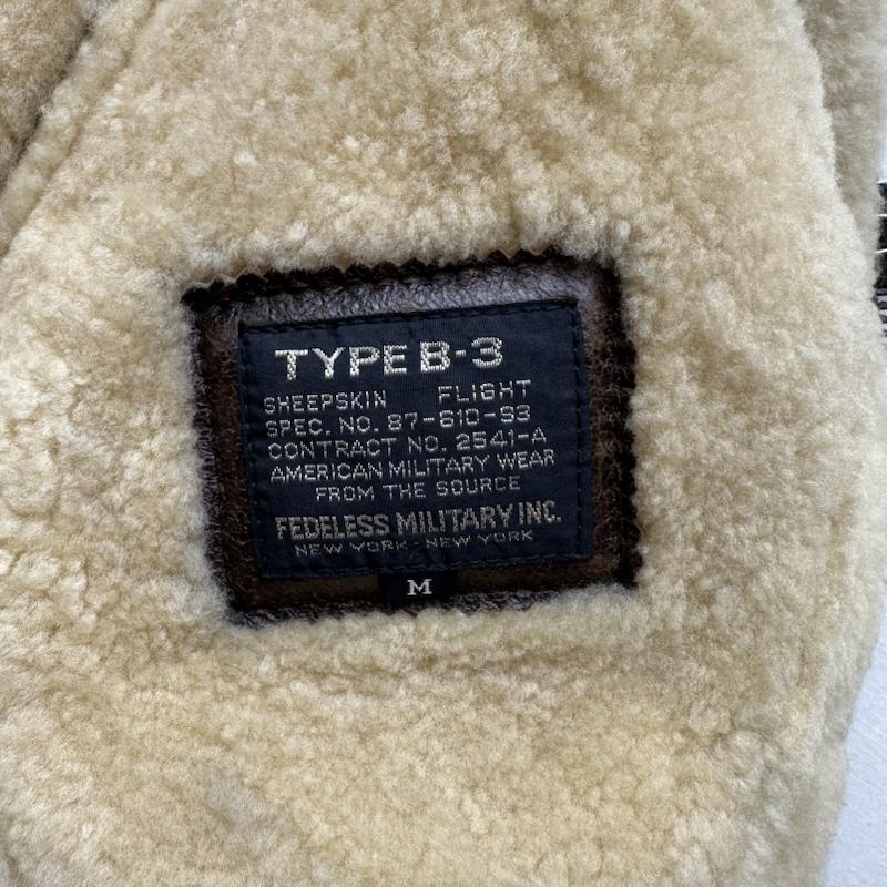 古着 USED ジャケット、上着 フライトジャケット FEDELESS MILITARY B-3 ムートン レザー フライト ジャケット M 茶 / ブラウン / brown メンズ USED 古着 中古 50165430