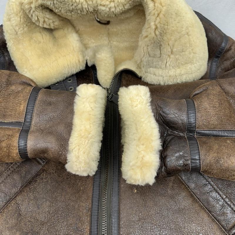 古着 USED ジャケット、上着 フライトジャケット FEDELESS MILITARY B-3 ムートン レザー フライト ジャケット M 茶 / ブラウン / brown メンズ USED 古着 中古 50165430