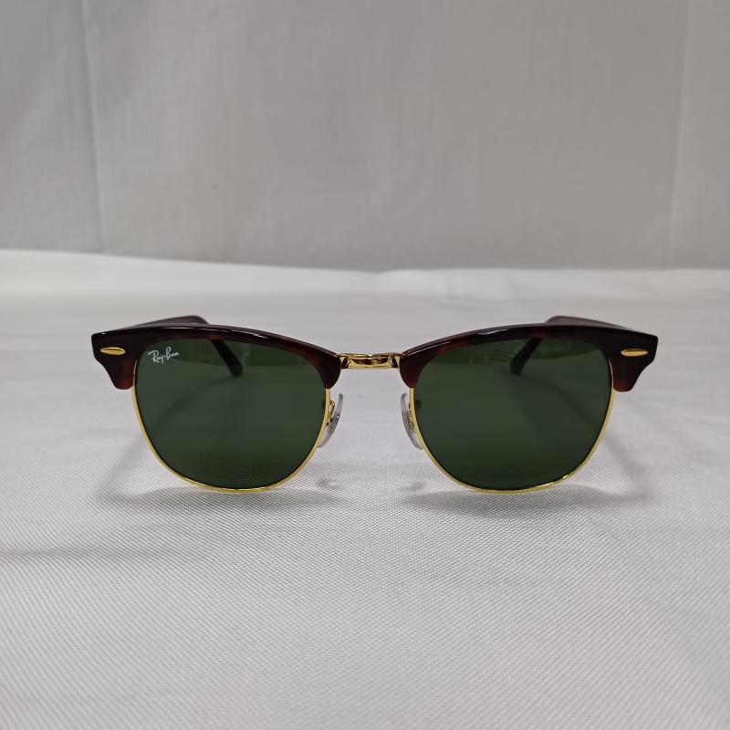 レイバン Ray-Ban めがね・サングラス サングラス RB3016 CLUBMASTER クラブマスター W0366 トータス ベッコウ柄 ブラウン - 無地 茶 / ブラウン / brown メンズ USED 古着 中古 50165431