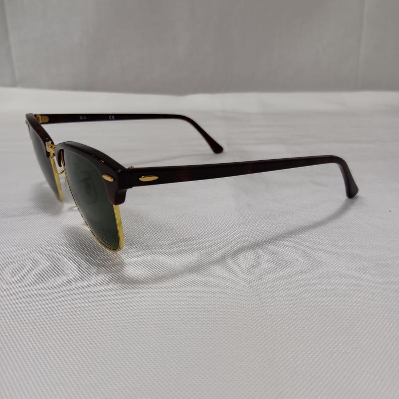 レイバン Ray-Ban めがね・サングラス サングラス RB3016 CLUBMASTER クラブマスター W0366 トータス ベッコウ柄 ブラウン - 無地 茶 / ブラウン / brown メンズ USED 古着 中古 50165431