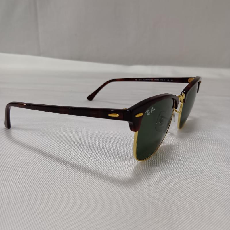 レイバン Ray-Ban めがね・サングラス サングラス RB3016 CLUBMASTER クラブマスター W0366 トータス ベッコウ柄 ブラウン - 無地 茶 / ブラウン / brown メンズ USED 古着 中古 50165431