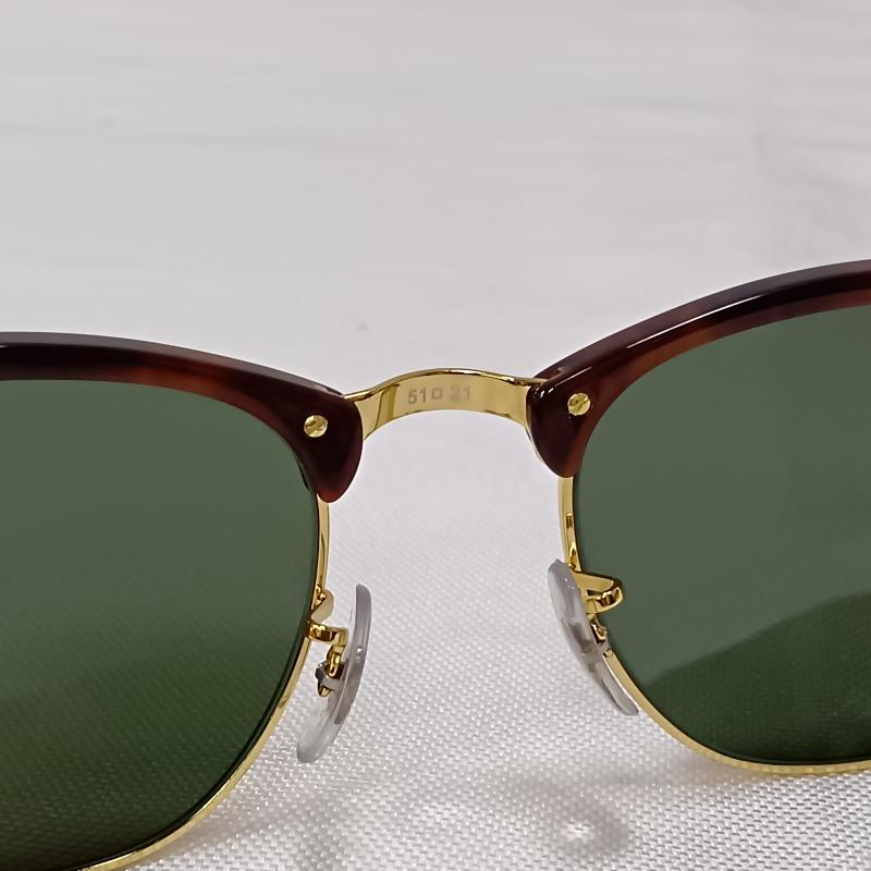 レイバン Ray-Ban めがね・サングラス サングラス RB3016 CLUBMASTER クラブマスター W0366 トータス ベッコウ柄 ブラウン - 無地 茶 / ブラウン / brown メンズ USED 古着 中古 50165431