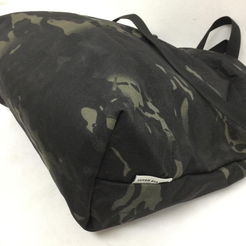 エンズアンドミーンズ ENDS and MEANS トートバッグ トートバッグ ENDS and MEANS　2WAY　迷彩　CORDURA - カモフラージュ柄・迷彩 黒 / ブラック / black メンズ USED 古着 中古 50165434