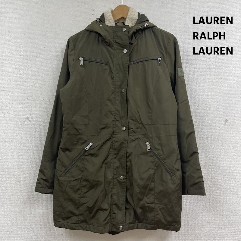 ローレンラルフローレン LAUREN RALPH LAUREN コート コート一般 フード ミドル丈 モッズコート パーカー オリーブグリーン S オリーブグリーン / オリーブグリーン / レディース USED 古着 中古 50165435