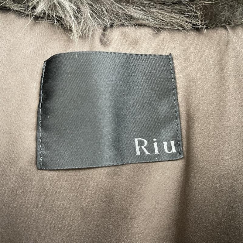 古着 USED コート 毛皮、ファー Riu Rちゃん Tweed down coat ラメ糸 ファー アウター コート FREE 茶 / ブラウン / brown レディース USED 古着 中古 50165443