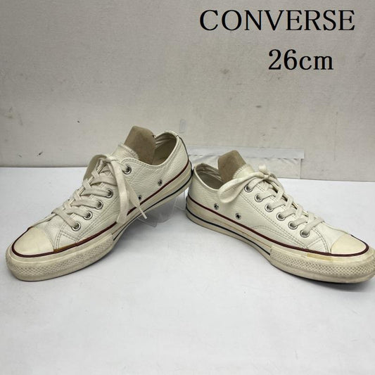 コンバース CONVERSE スニーカー スニーカー Addict CHUCK TAYLOR LEATHER OX 1CL144 レザー スニーカー 26.0cm 白 / ホワイト / white メンズ USED 古着 中古 50165446