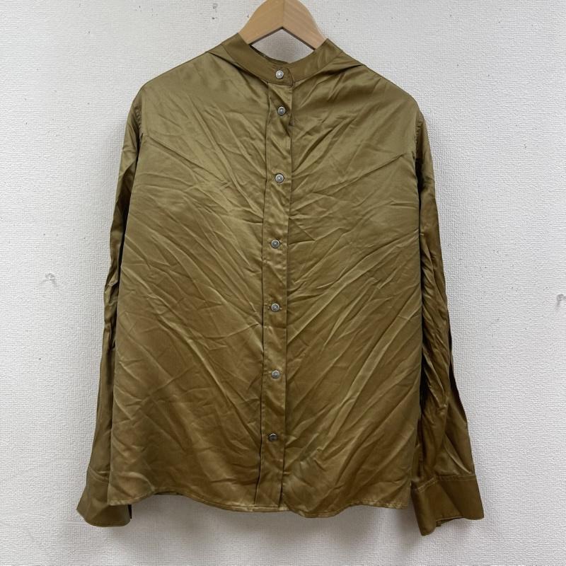 ディーゼル DIESEL スカート ひざ丈スカート オーバルDメタル ロゴ シルク混 サテン スカート シャツ O-SUZ XS 金 / ゴールド / gold color レディース USED 古着 中古 50165450