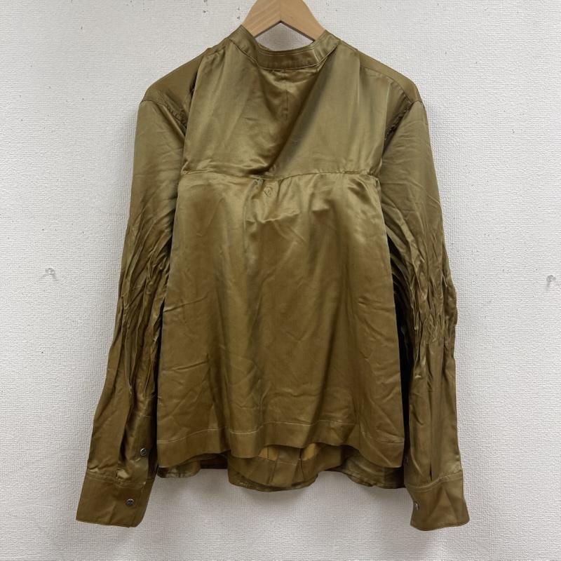 ディーゼル DIESEL スカート ひざ丈スカート オーバルDメタル ロゴ シルク混 サテン スカート シャツ O-SUZ XS 金 / ゴールド / gold color レディース USED 古着 中古 50165450