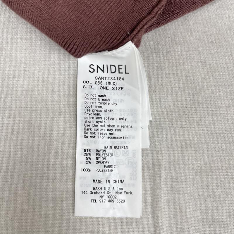 スナイデル SNIDEL カットソー 長袖 フリルスリーブ ニット プルオーバー オープンショルダー カットソー swnt234184 one 桃 / ピンク / pink レディース USED 古着 中古 50165452