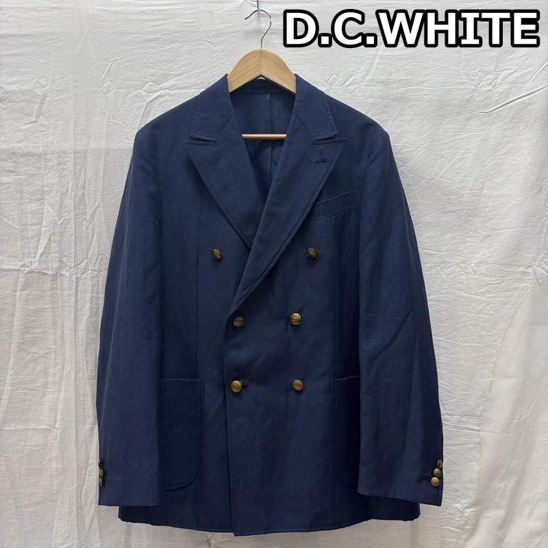 古着 USED ジャケット、上着 ジャケット、ブレザー D.C.WHITE ディーシーホワイト ウール リネン ダブル 紺ブレ テーラード ジャケット 48 紺 / ネイビー / navy メンズ USED 古着 中古 50165453