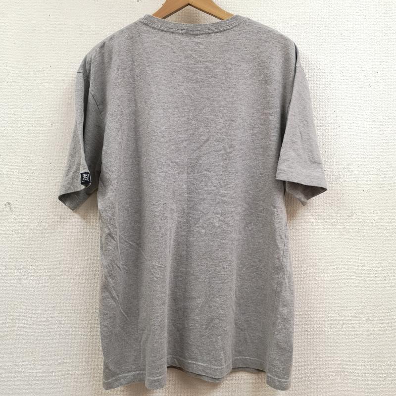 ステューシー STUSSY Tシャツ 半袖 90s 紺タグ USA製 フェルト ワッペン 半袖 Tシャツ L 灰 / グレー / gray メンズ USED 古着 中古 50165457