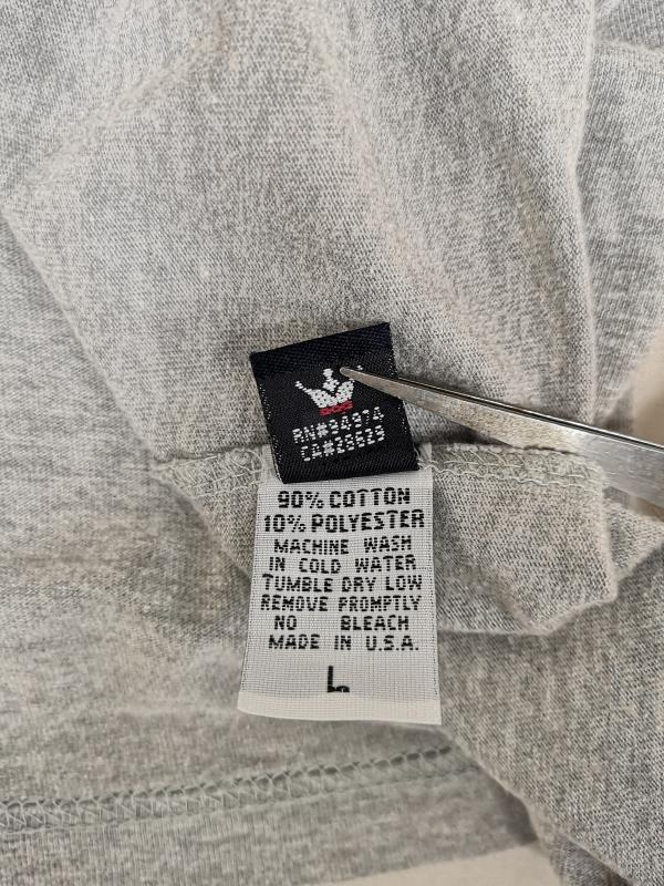 ステューシー STUSSY Tシャツ 半袖 90s 紺タグ USA製 フェルト ワッペン 半袖 Tシャツ L 灰 / グレー / gray メンズ USED 古着 中古 50165457