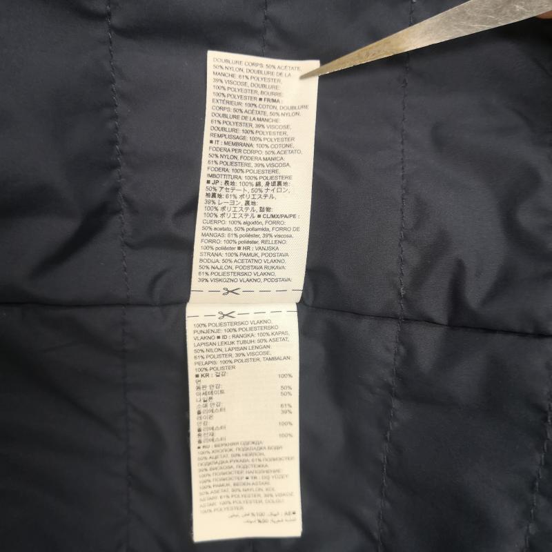 バナナリパブリック BANANA REPUBLIC コート トレンチコート ダブルブレスト仕様 ガンフラップ 胸元フラップ ミドル丈 プリマロフト トレンチコート 514543-00 S 紺 / ネイビー / navy メンズ USED 古着 中古 50165462