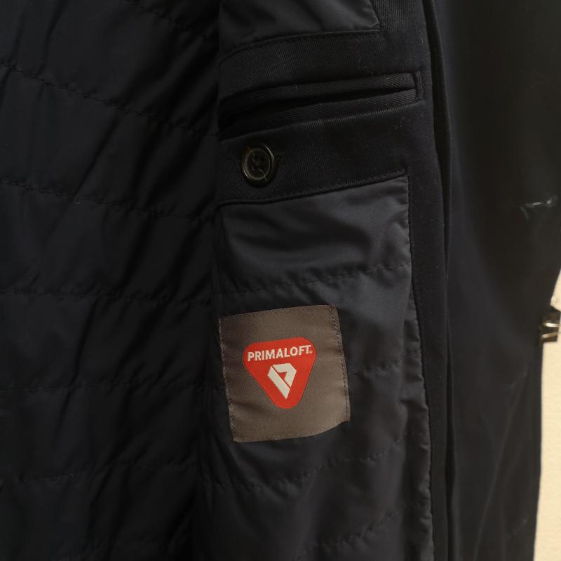 バナナリパブリック BANANA REPUBLIC コート トレンチコート ダブルブレスト仕様 ガンフラップ 胸元フラップ ミドル丈 プリマロフト トレンチコート 514543-00 S 紺 / ネイビー / navy メンズ USED 古着 中古 50165462