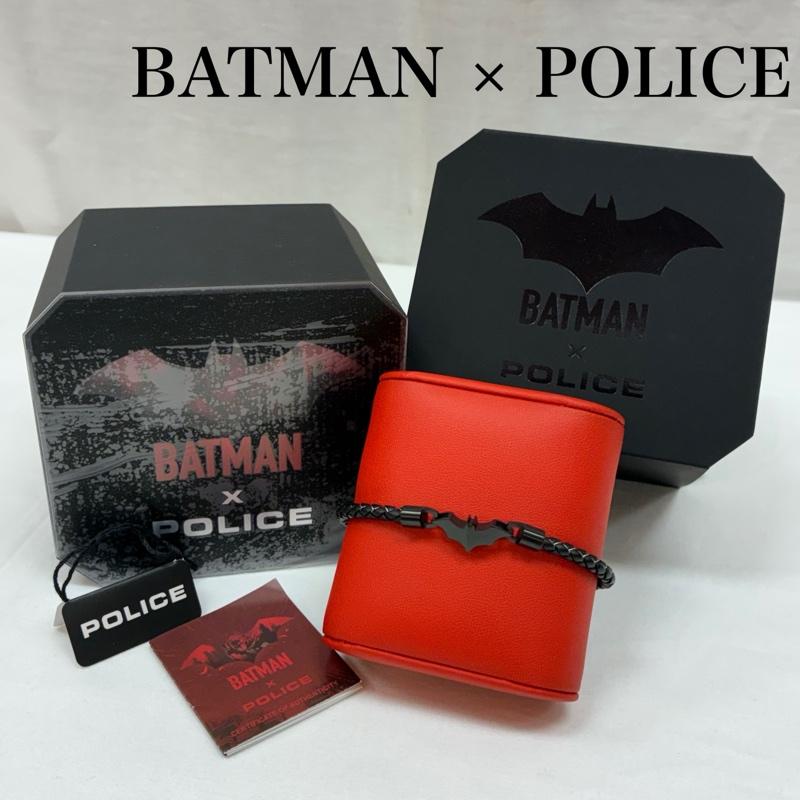 ポリス POLICE アクセサリー ブレスレット、バングル BATMAN バットマン バットラング 編み込み レザー ブレスレット - メンズ USED 古着 中古 50165463