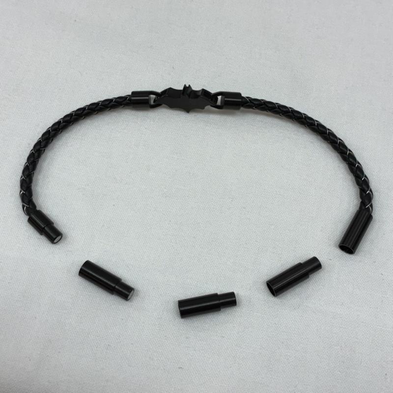 ポリス POLICE アクセサリー ブレスレット、バングル BATMAN バットマン バットラング 編み込み レザー ブレスレット - メンズ USED 古着 中古 50165463