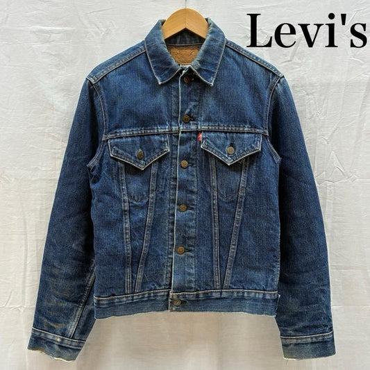 リーバイス Levi s ジャケット、上着 ジャンパー、ブルゾン 70s 80s 70505-0317 USA製 ボタン裏52 スモールe トラッカー デニムジャケット TROY ブランケットライナー - メンズ USED 古着 中古 50165470