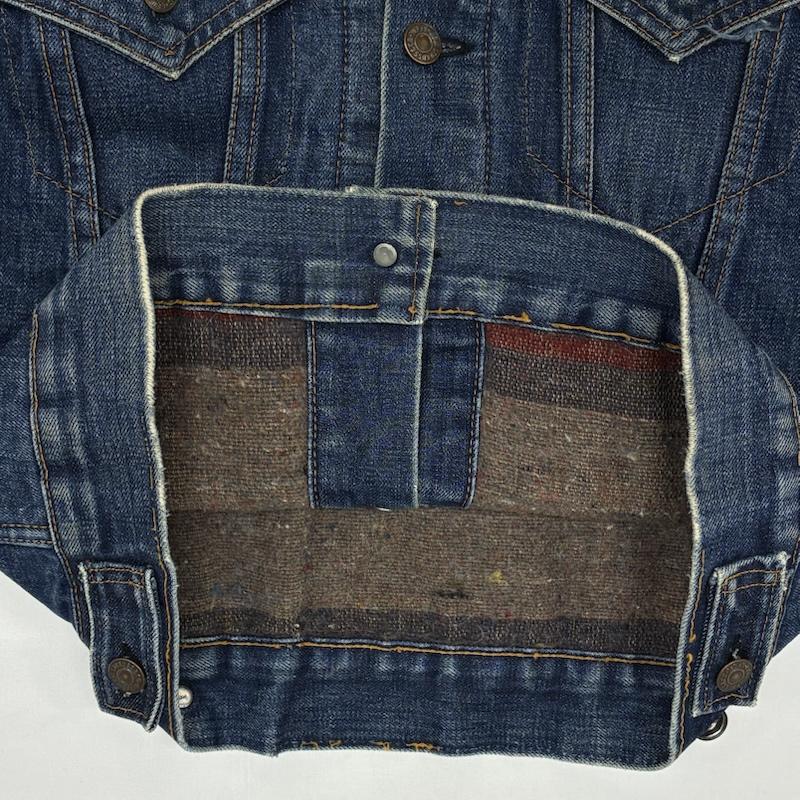 リーバイス Levi s ジャケット、上着 ジャンパー、ブルゾン 70s 80s 70505-0317 USA製 ボタン裏52 スモールe トラッカー デニムジャケット TROY ブランケットライナー - メンズ USED 古着 中古 50165470
