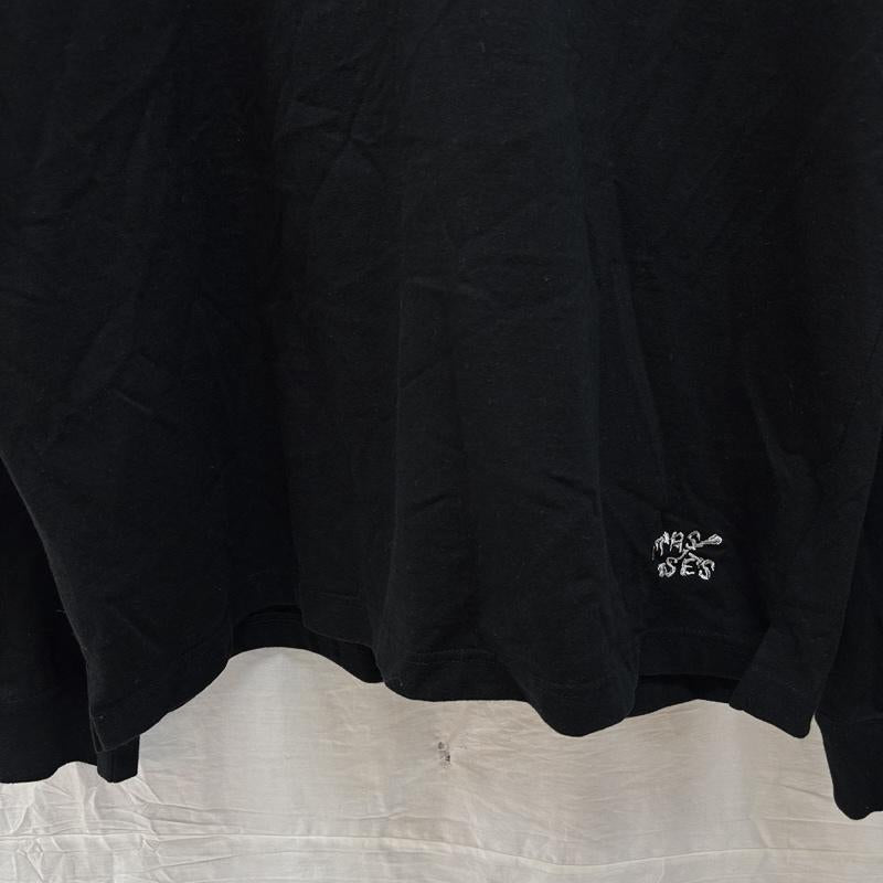 古着 USED Tシャツ 長袖 MASSES マシス ハイネック 長袖 Tシャツ ロンT ロゴ M 黒 / ブラック / black メンズ USED 古着 中古 50165471