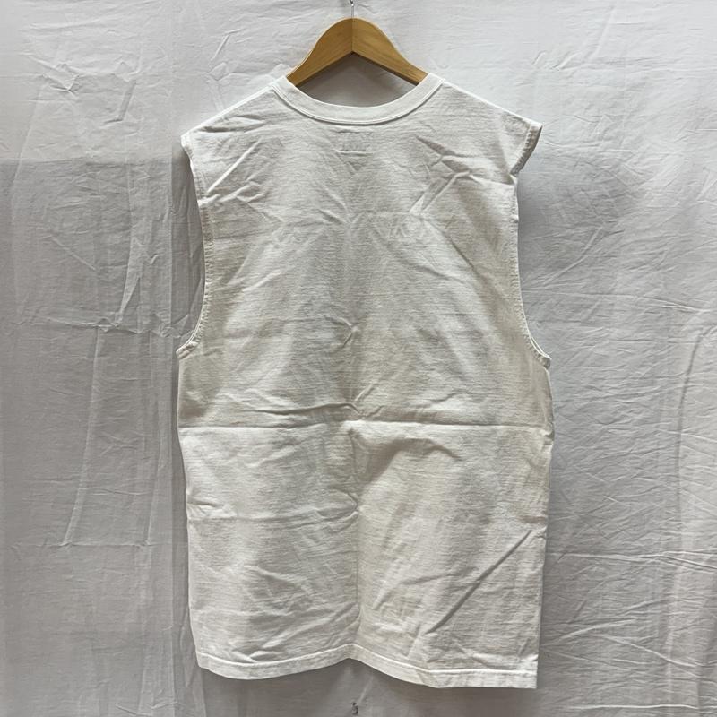 キャリー CALEE タンクトップ タンクトップ ロゴ プリント クルーネック タンクトップ ノースリーブ M 白 / ホワイト / white メンズ USED 古着 中古 50165472