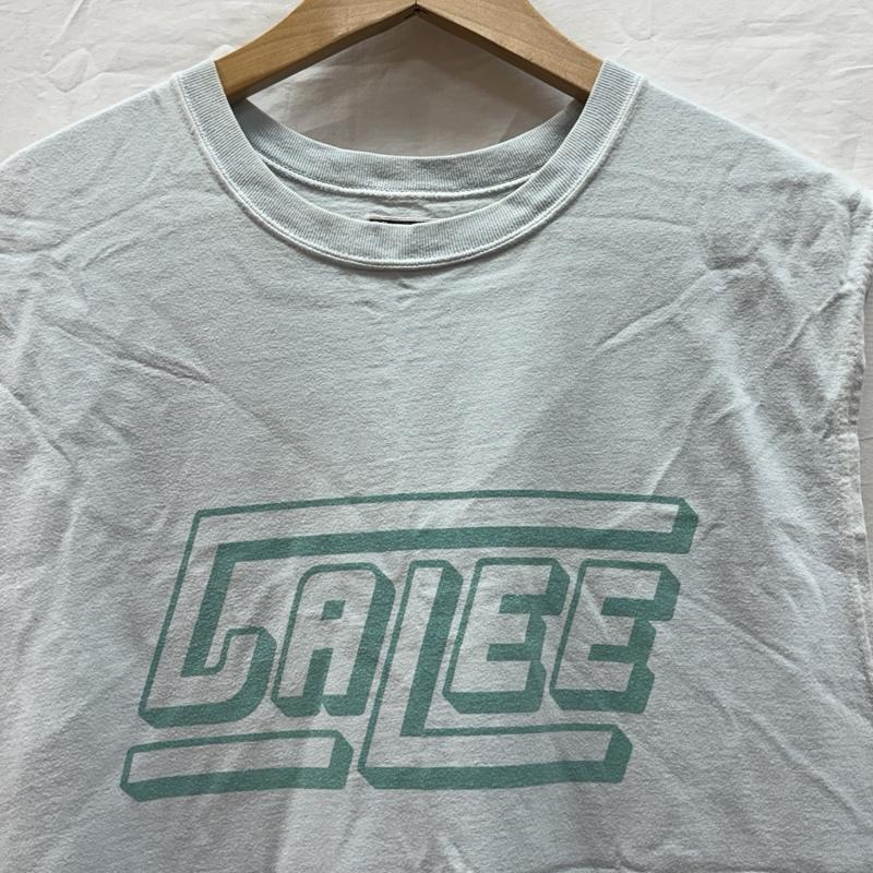 キャリー CALEE タンクトップ タンクトップ ロゴ クルーネック タンクトップ ノースリーブ M 水色 / ライトブルー / メンズ USED 古着 中古 50165473