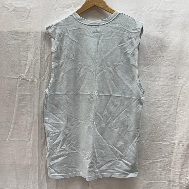 キャリー CALEE タンクトップ タンクトップ ロゴ クルーネック タンクトップ ノースリーブ M 水色 / ライトブルー / メンズ USED 古着 中古 50165473