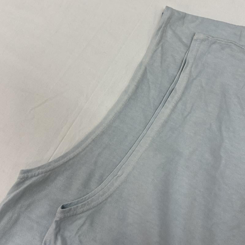 キャリー CALEE タンクトップ タンクトップ ロゴ クルーネック タンクトップ ノースリーブ M 水色 / ライトブルー / メンズ USED 古着 中古 50165473
