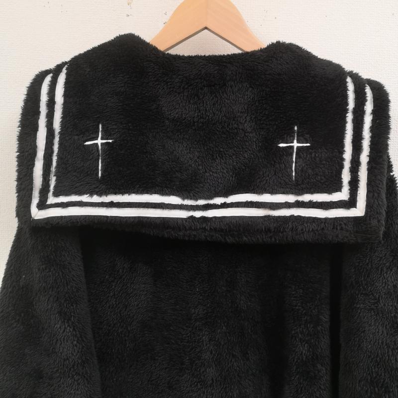 古着 USED ジャケット、上着 ジャンパー、ブルゾン TRAVAS TOKYO ハート 矢 ボア セーラーカラー オリジナルロゴ刺繍 セーラージップボアブルゾン FREE 黒 / ブラック / black レディース USED 古着 中古 50165482