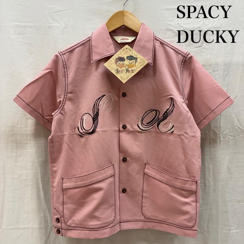 古着 USED シャツ、ブラウス 半袖 Spacy Ducky スペーシーダッキー パイピング ステッチ 裾ボタン オープンカラー 開襟 ロカビリー シャツ XS メンズ USED 古着 中古 50165486