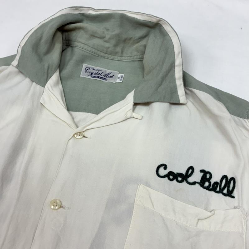 東洋エンタープライズ TOYO ENTERPRISE シャツ、ブラウス 半袖 Crystal Mint クリスタルミント レーヨン オープンカラー ボーリングシャツ M34098 M品番 M メンズ USED 古着 中古 50165492