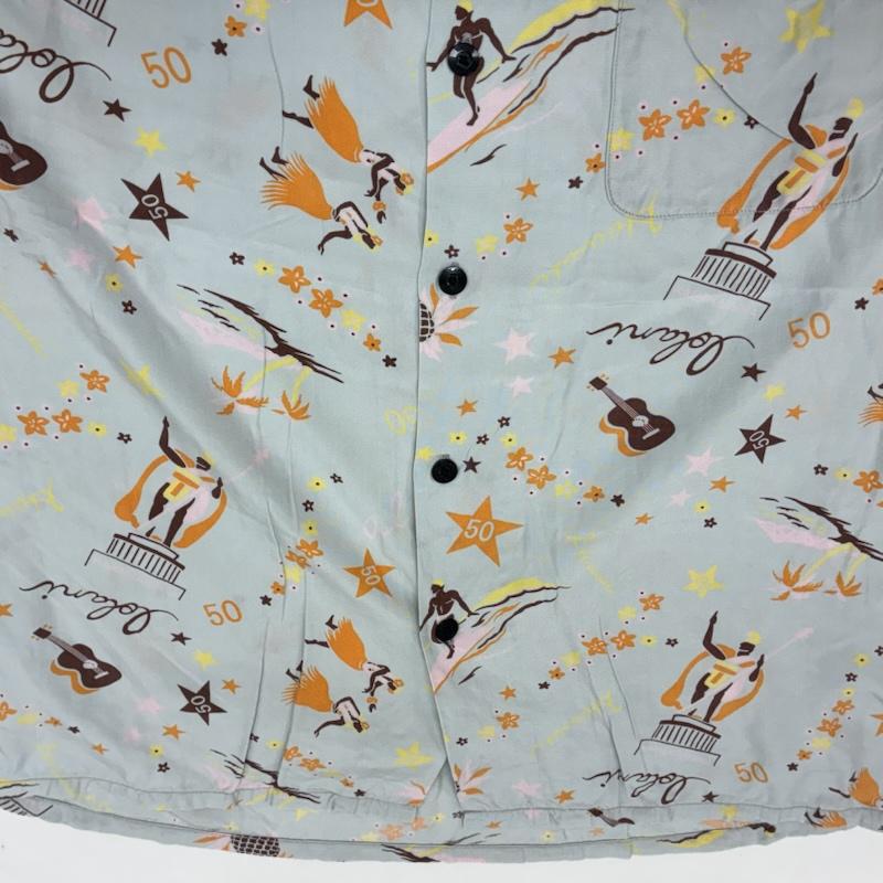 イオラニ IOLANI シャツ、ブラウス 半袖 90s レーヨン オープンカラー アロハシャツ ヴィンテージ L メンズ USED 古着 中古 50165494
