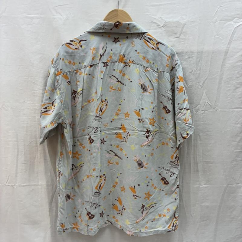 イオラニ IOLANI シャツ、ブラウス 半袖 90s レーヨン オープンカラー アロハシャツ ヴィンテージ L メンズ USED 古着 中古 50165494