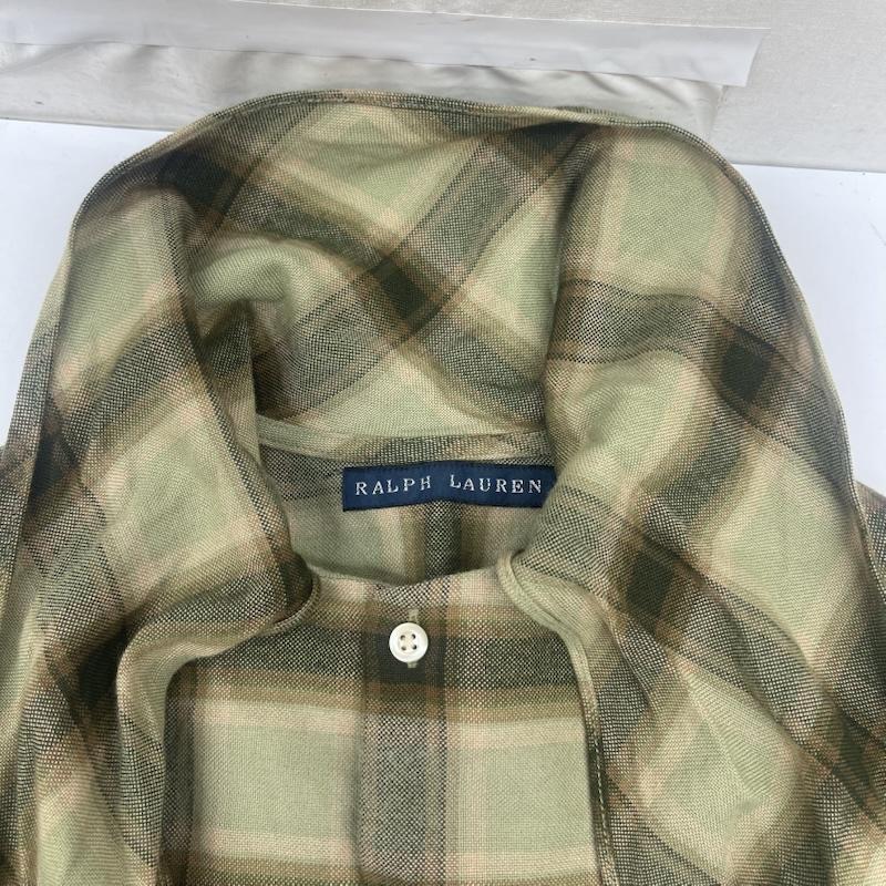 ラルフローレン RALPHLAUREN シャツ、ブラウス 長袖 ボウタイ リボン ウール混 チェック ブラウス ネルシャツ 2 マルチカラー / マルチカラー / multicolor レディース USED 古着 中古 50165497