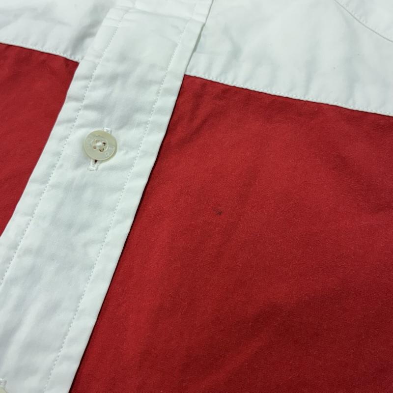 ポロバイラルフローレン Polo by RALPH LAUREN シャツ、ブラウス 半袖 90s シンガポール製 イタリアカラー リブ襟 袖 ポニー 刺繍 ビッグサイズ シャツ L メンズ USED 古着 中古 50165499