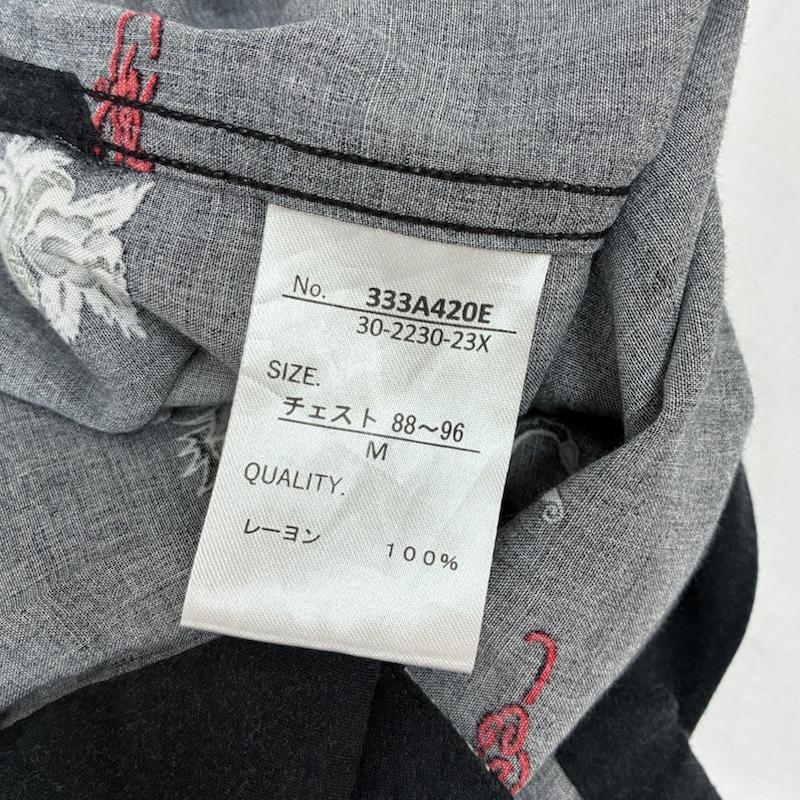 エドハーディー Ed Hardy シャツ、ブラウス 半袖 スカル ローズ ハート パンサー レーヨン オープンカラー アロハシャツ M メンズ USED 古着 中古 50165500