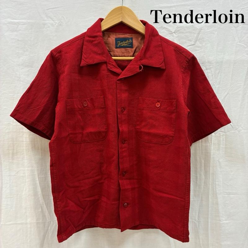 テンダーロイン TENDERLOIN シャツ、ブラウス 半袖 同色 チェック オープンカラー 開襟 ウール ワークシャツ S メンズ USED 古着 中古 50165501