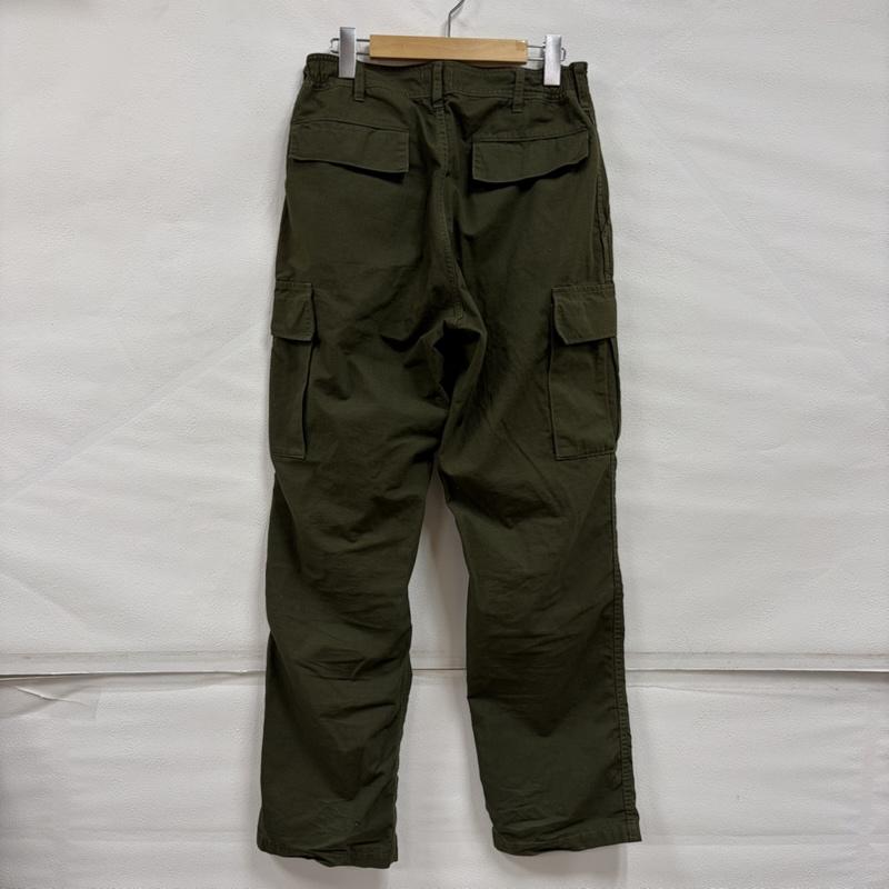 古着 USED パンツ ワークパンツ、ペインターパンツ MASSES マシス ミリタリー カーゴパンツ ジッパーフライ S 無地 カーキ / カーキ / khaki X オリーブグリーン / オリーブグリーン / メンズ USED 古着 中古 50165505