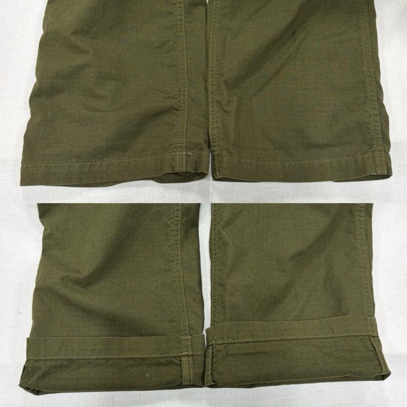 古着 USED パンツ ワークパンツ、ペインターパンツ MASSES マシス ミリタリー カーゴパンツ ジッパーフライ S 無地 カーキ / カーキ / khaki X オリーブグリーン / オリーブグリーン / メンズ USED 古着 中古 50165505