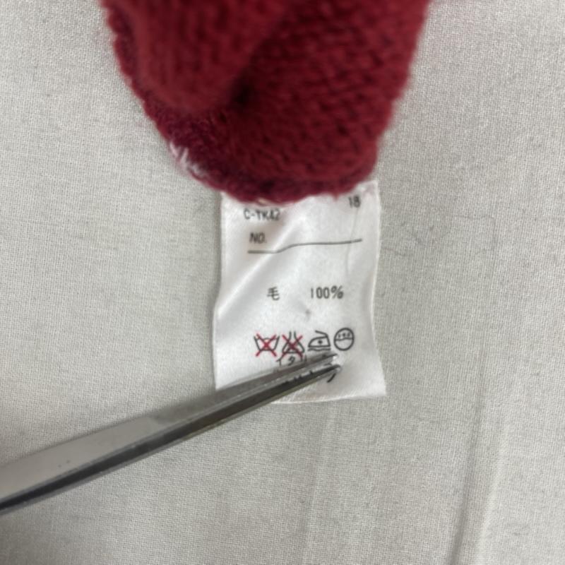 古着 USED ニット、セーター 長袖 UNITED COLORS OF BENETTON イタリア製 ヴィンテージ ウール ニット セーター S 赤 / レッド / red メンズ USED 古着 中古 50165509