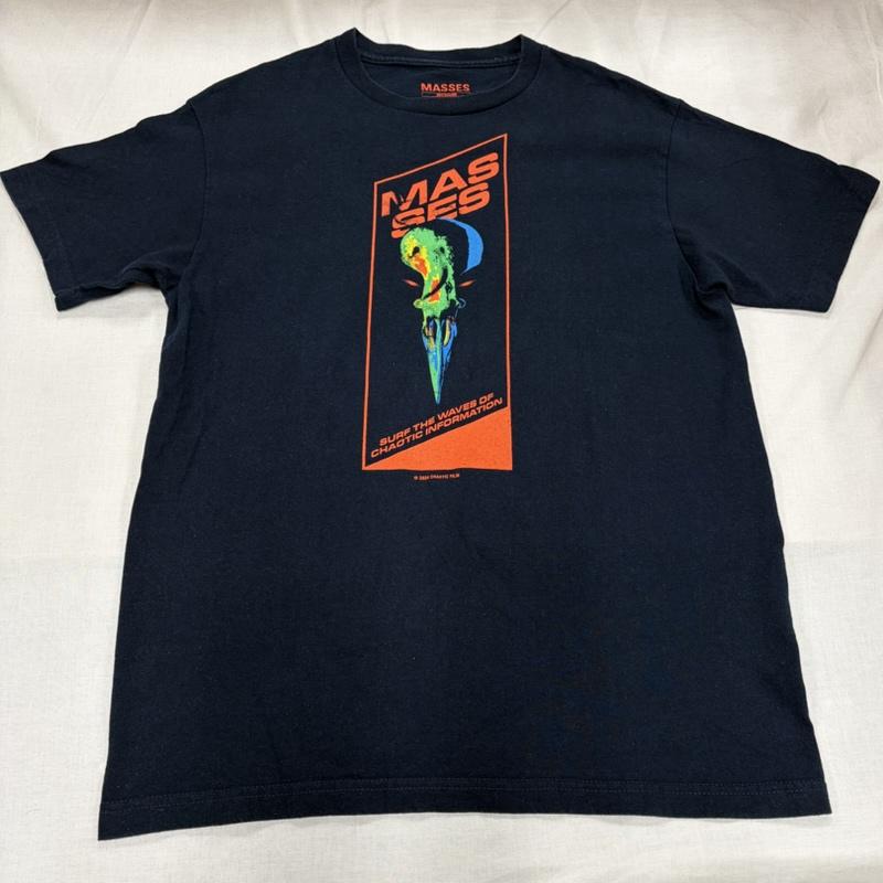 古着 USED Tシャツ 半袖 MASSES マシス 半袖 グラフィックロゴ プリント Tシャツ 日本製 M ロゴ、文字 X プリント 紺 / ネイビー / navy X 橙 / オレンジ / orange X 緑 / グリーン / green メンズ USED 古着 中古 50165510