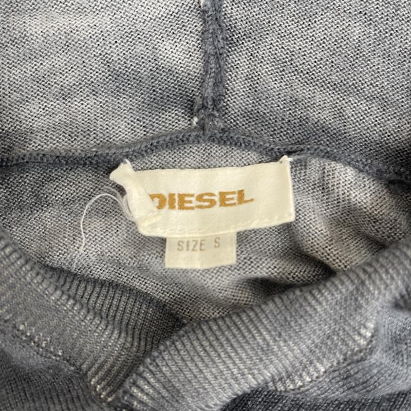 ディーゼル DIESEL パーカー 長袖 ヴィンテージ ダメージ 加工 ウォッシュド グレー パーカー カットソー S ダークグレー / ダークグレー / メンズ USED 古着 中古 50165512