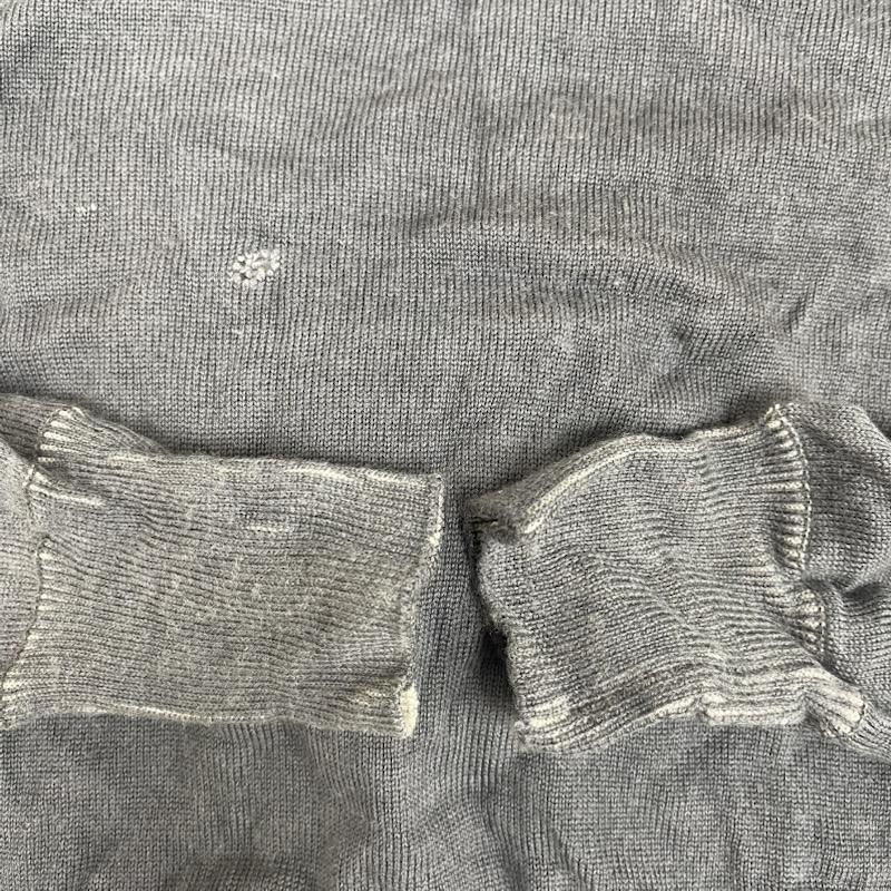 ディーゼル DIESEL パーカー 長袖 ヴィンテージ ダメージ 加工 ウォッシュド グレー パーカー カットソー S ダークグレー / ダークグレー / メンズ USED 古着 中古 50165512